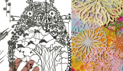 Chiêm ngưỡng tác phẩm của 3 bậc thầy cắt giấy Kirigami