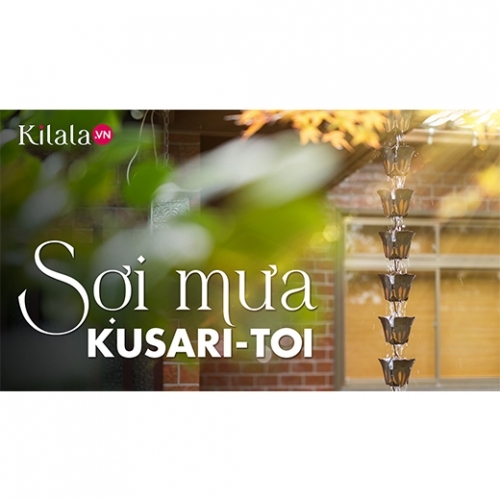 Clip: Sợi mưa kusari-toi, cách người Nhật tô điểm cho cơn mưa