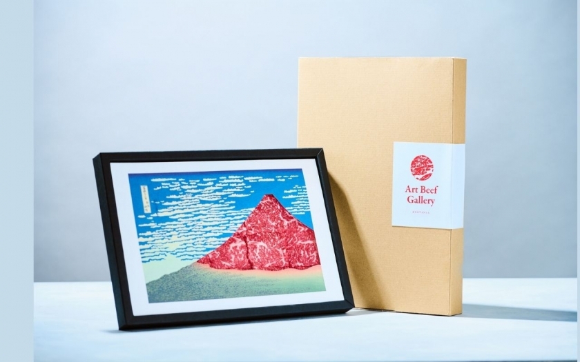 Tranh khắc gỗ được "vẽ" từ thịt bò Wagyu