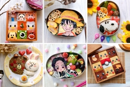 Bento hình nhân vật anime của nghệ sĩ người Nhật