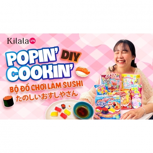 Clip: Bộ đồ chơi làm Sushi Nhật Bản ăn được - Popin' Cookin'