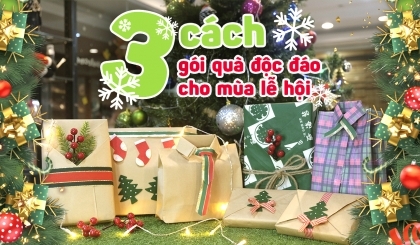 3 cách gói quà độc đáo cho mùa lễ hội