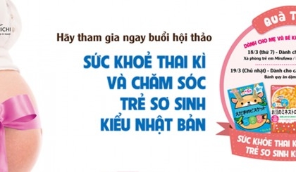 Hội thảo chăm sóc mẹ bầu, nuôi con kiểu Nhật 