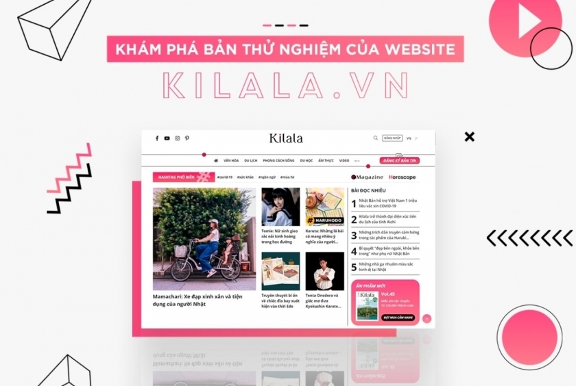 Mời bạn đọc góp ý giao diện mới của website Kilala