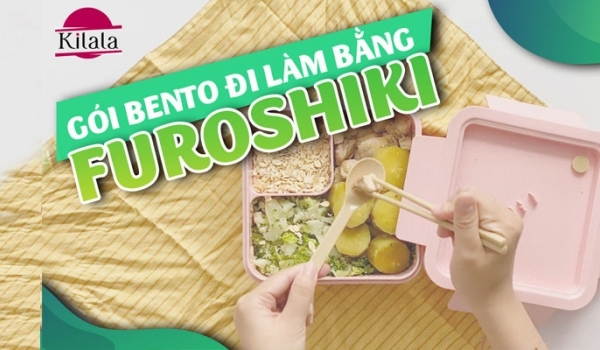3 cách gói cơm trưa văn phòng bằng Furoshiki