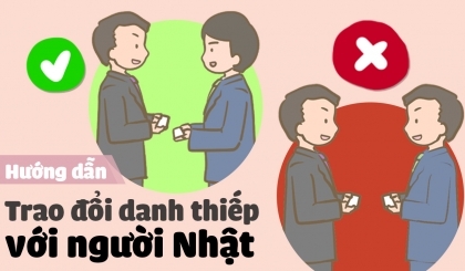 Clip: Hướng dẫn trao đổi danh thiếp với người Nhật 