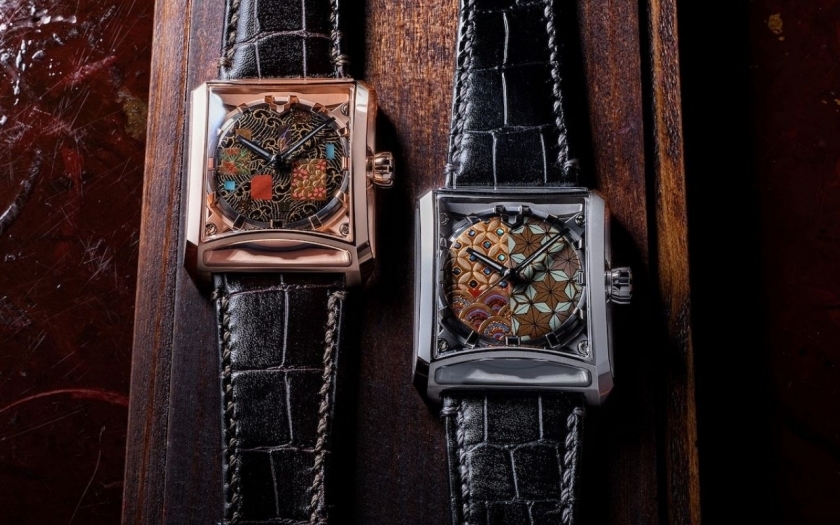 BST đồng hồ Minase kết hợp nghệ thuật sơn mài Nhật Bản