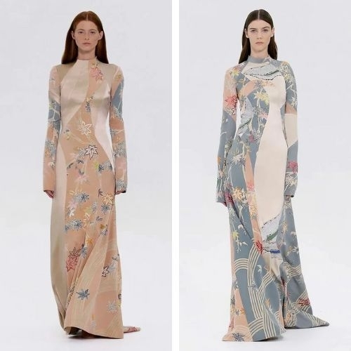 BST Haute Couture của Fendi sử dụng kỹ thuật nhuộm Nhật Bản