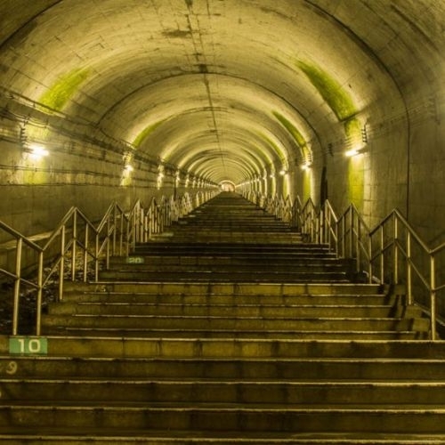 Doai – nhà ga sâu nhất Nhật Bản