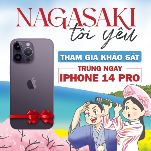 Tham gia khảo sát “Nagasaki Tôi Yêu”, Iphone trong tầm tay
