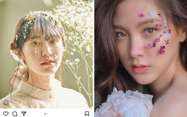 Hóa nàng thơ với trào lưu makeup cùng hoa