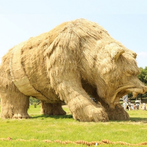Ngắm quái vật rơm tại Lễ hội Nghệ thuật Wara tỉnh Niigata 