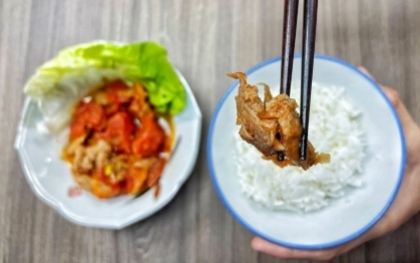 Trải nghiệm "mì căn" vị thịt nướng làm từ đậu nành