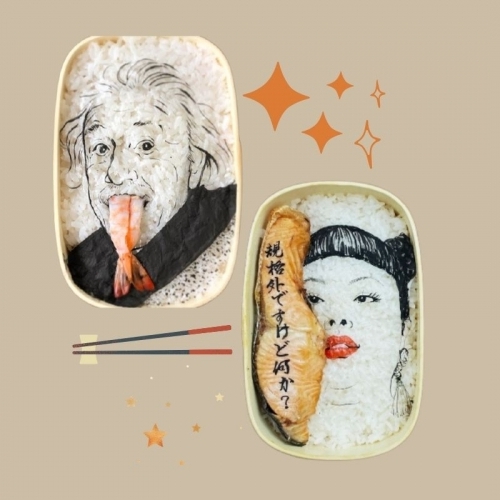 Những hộp Bento chân dung ấn tượng của nghệ sĩ Nhật Bản