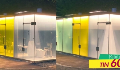Nhà vệ sinh trong suốt ở công viên Shibuya gây xôn xao mạng xã hội
