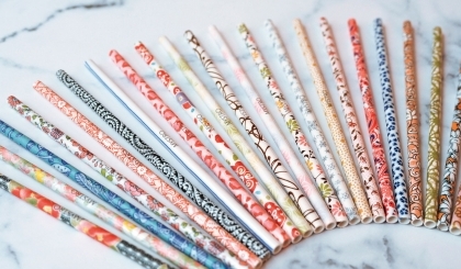 Độc đáo ống hút làm từ gốm Minoyaki