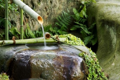 "Văn hoá ống tre" Shishi-odoshi