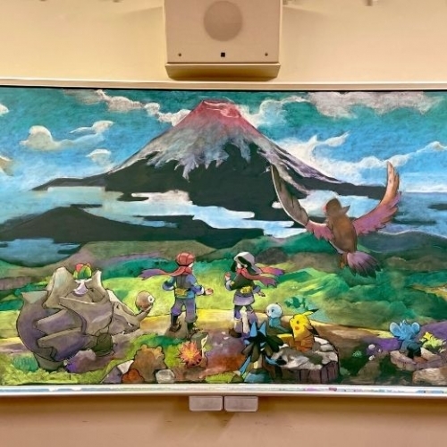 Bức tranh vẽ bằng phấn - lời chia tay cảm động của một giáo viên Nhật 