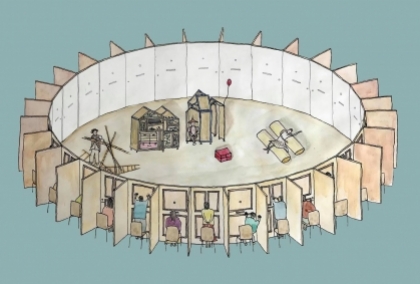 Sân khấu độc đáo đáp ứng yêu cầu giãn cách xã hội ở Nhật