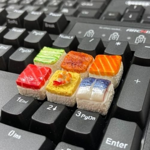 Làm mới bàn phím bằng bản sao sushi thu nhỏ 