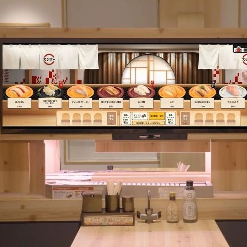 Chuỗi nhà hàng Sushiro thay thế băng chuyền bằng màn hình điện tử