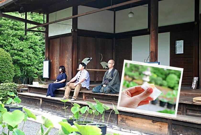 Trải nghiệm Thiền bằng kẹo tại chùa Taizo-in