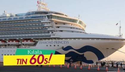 Thêm 40 người nhiễm virus Corona trên tàu Diamond Princess