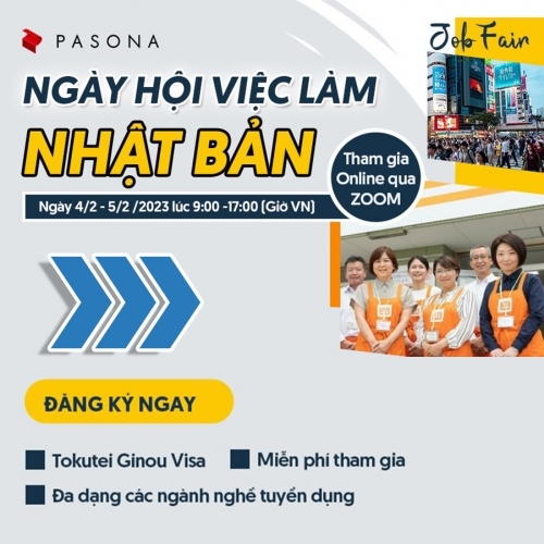 Cơ hội đến Nhật làm việc tại Ngày hội việc làm kỹ năng đặc định