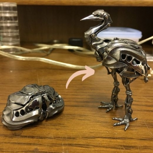 Mô hình cơ khí biến hóa siêu hút mắt của nghệ sĩ người Nhật