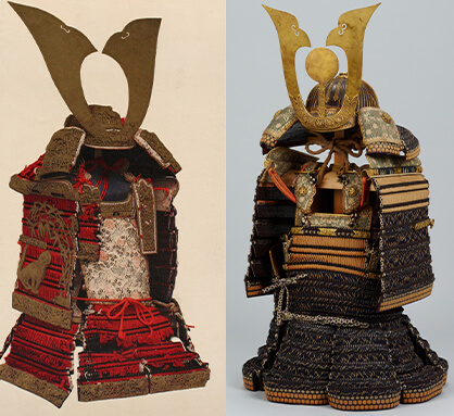 O-yoroi (trái) và Do-maru (phải).
