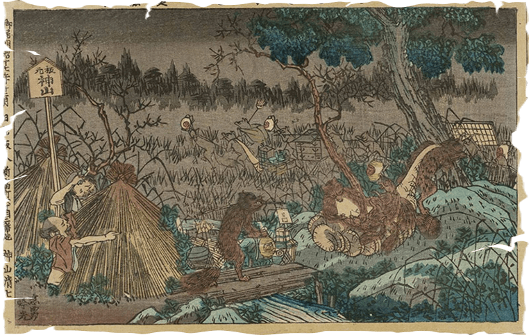 Tanuki có thể tạo ra cảnh quan hoàn toàn khác làm cho con người bị lạc. Ảnh: tofugu