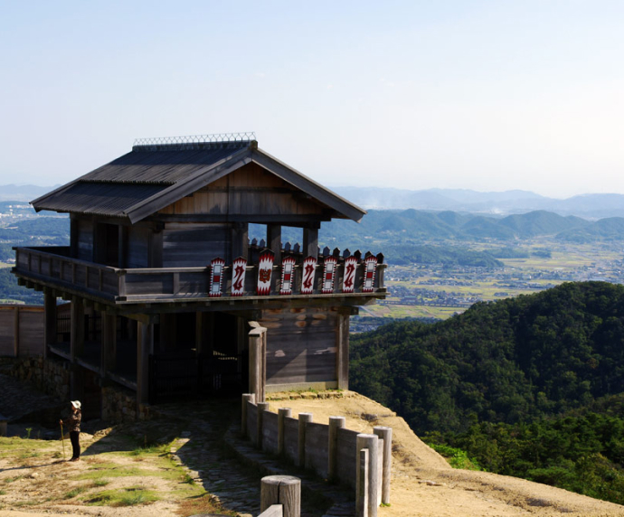Lâu đài Kinojo ở Okayama