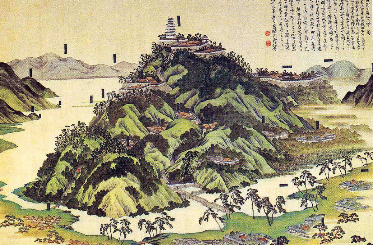 Thành Azuchi và vùng phụ cận trong quá khứ