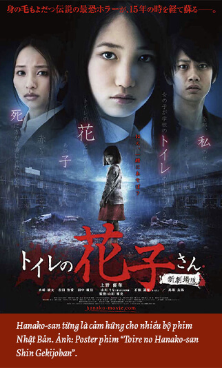 Hanako-san từng là cảm hứng cho nhiều bộ phim Nhật Bản. Ảnh: Poster phim “Toire no Hanako-san Shin Gekijoban”.