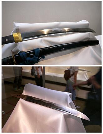 Thanh kiếm Muramasa được trưng bày tại Bảo tàng thành phố Kuwana, tỉnh Mie. Ảnh: soranews