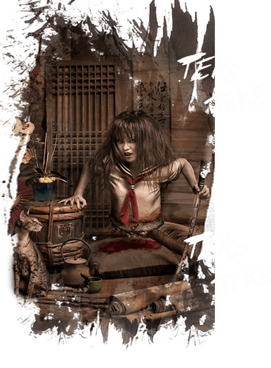 Teke Teke thường đánh đố nạn nhân bằng câu hỏi: “Chân của tôi ở đâu?”. Ảnh: inthedarkair.wordpress