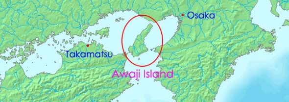 bản đồ đảo Awaji
