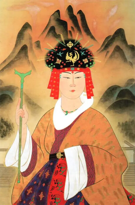 Tranh chân dung Nữ hoàng Himiko của họa sĩ Yasuda Yukihiko.