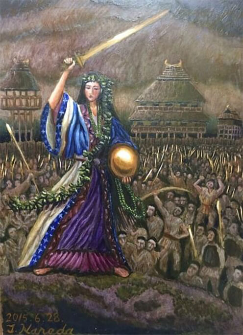 Nữ hoàng Himiko đưa người dân Yamatai thoát khỏi những cuộc chiến kéo dài.