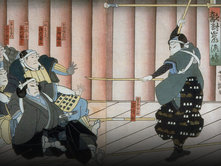 Kỹ thuật song kiếm điêu luyện của Musashi. Ảnh: commons.wikimedia.org