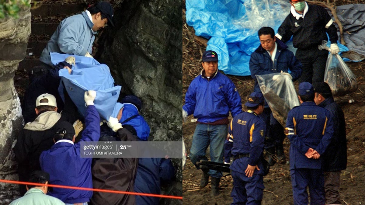 Thi thể nạn nhân Lucie Blackman được tìm thấy trong một hang động ở Kanagawa.