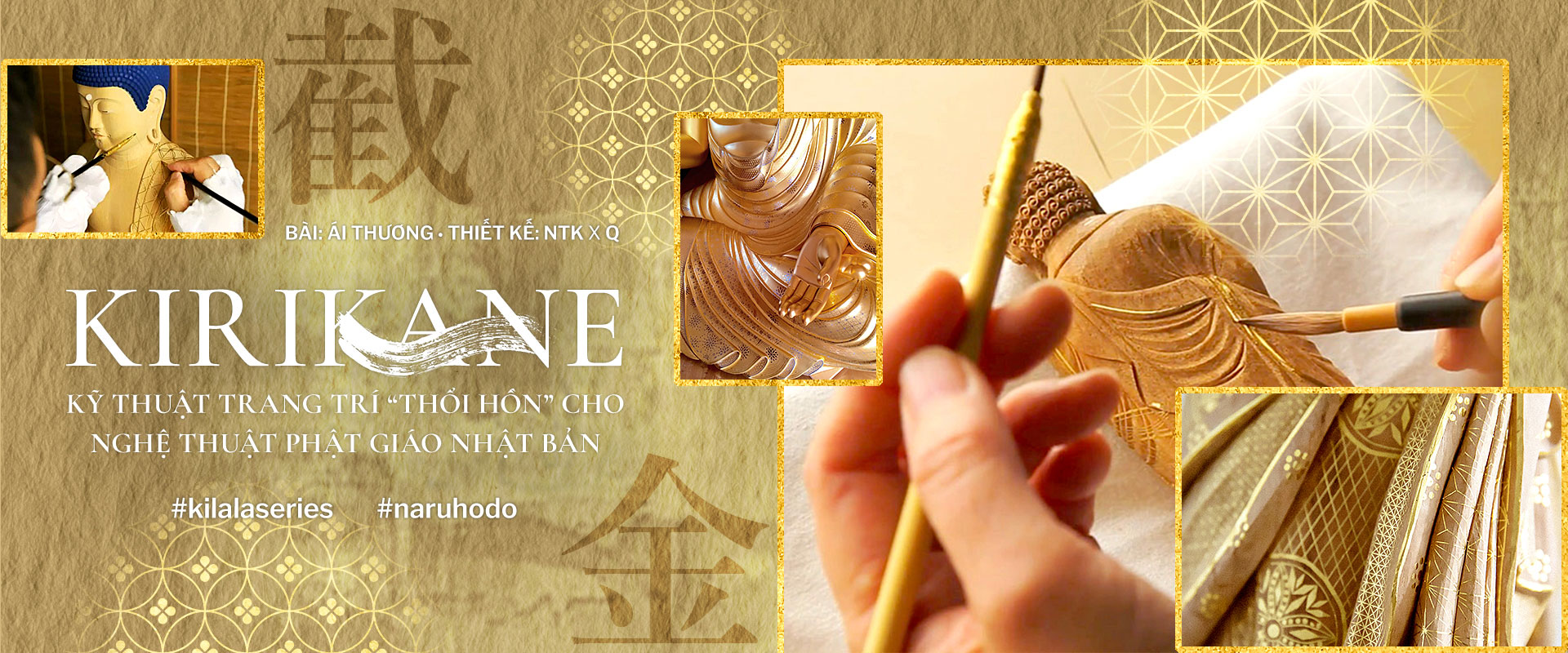 Kirikane: Kỹ thuật trang trí “thổi hồn” cho nghệ thuật Phật giáo Nhật Bản.