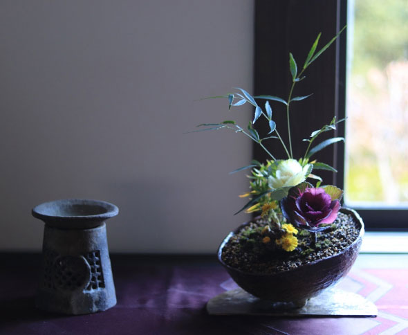 Kusamono được phát triển từ chậu cây bổ trợ trong trưng bày Bonsai.