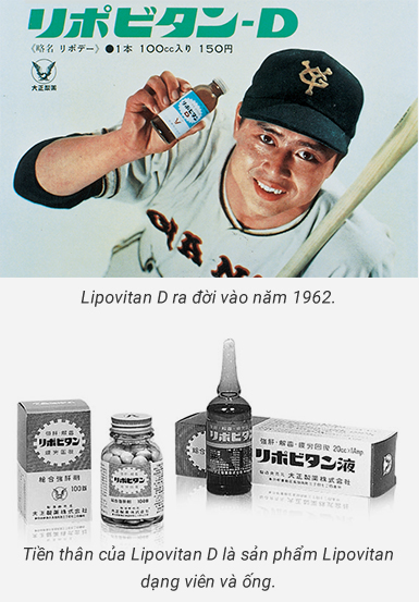 Lipovitan D ra đời vào năm 1962. Tiền thân của Lipovitan D là sản phẩm Lipovitan dạng viên và ống.