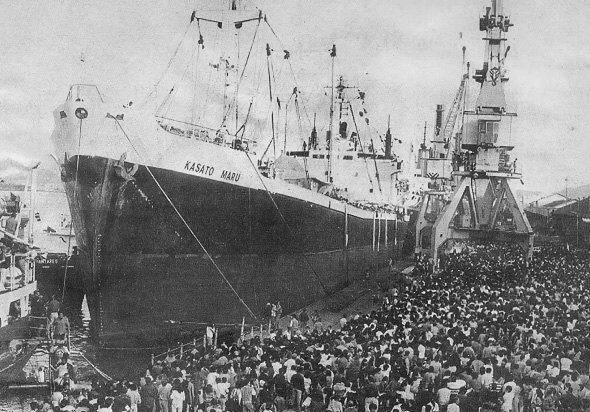 Kasato Maru, con tàu chở những người Nhật đầu tiên đến Brazil.