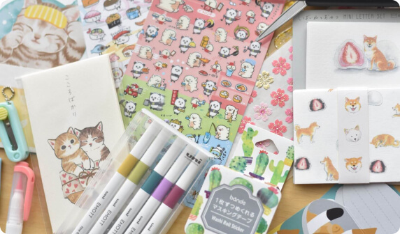 Các sản phẩm có thiết kế “Kawaii” hút mắt.