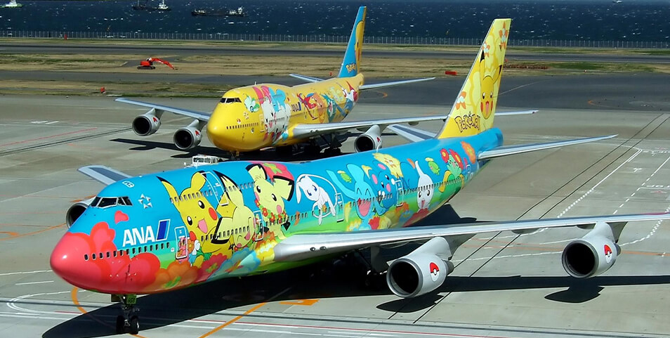 Máy bay ANA chủ đề Pokémon. Ảnh: wikipedia.org Máy bay ANA chủ đề Pokémon. Ảnh: wikipedia.org