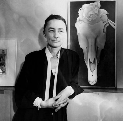 Họa sĩ Georgia O'Keeffe, người thầy của Yayoi Kusama.