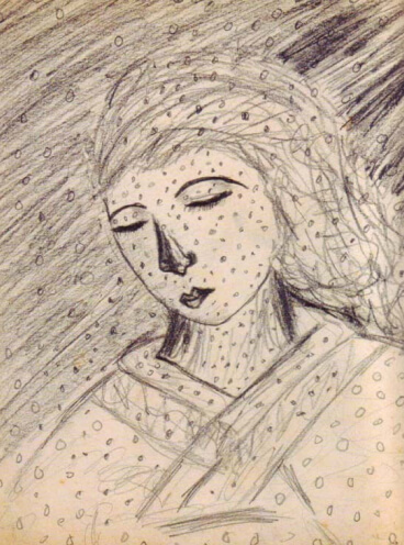 Tác phẩm chấm bi đầu tiên, vẽ vào năm 1939.