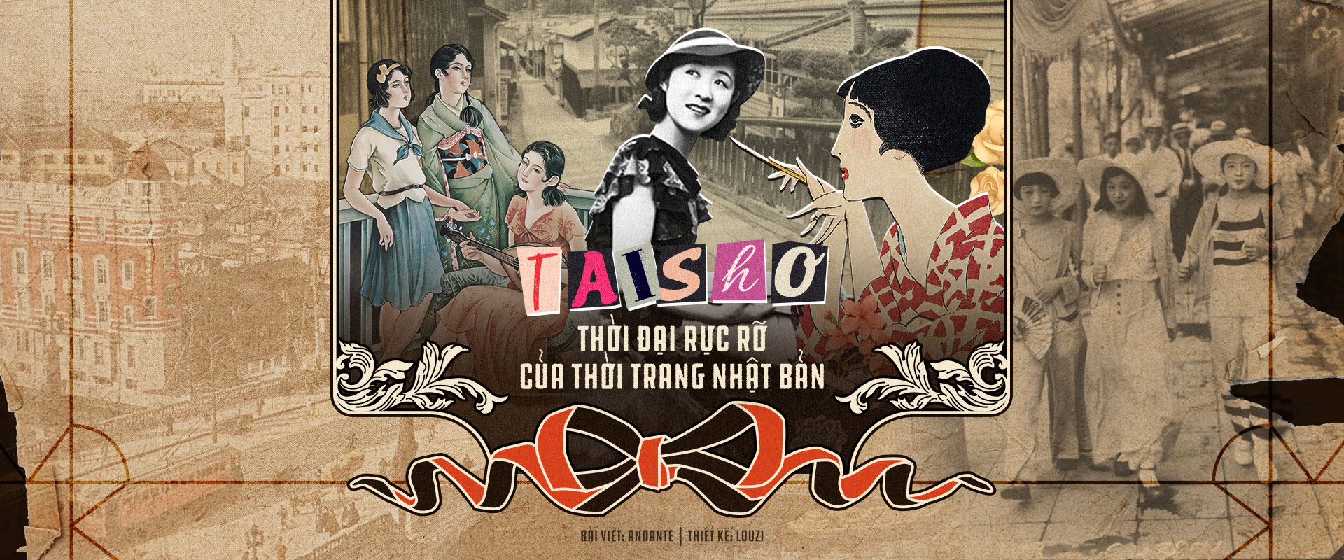 Taisho: Thời đại rực rỡ của thời trang Nhật Bản.